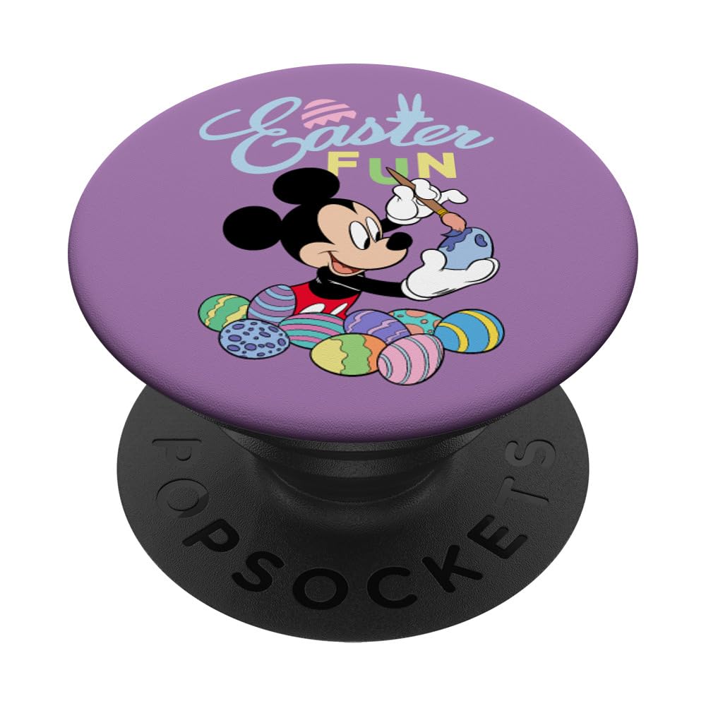 Disney Mickey Mouse Easter Egg Painting Kit - Fun DIY Easter Egg Decorating Set with Adhesive PopGrip for Phone & Tablet - Perfect for Easter Party Crafts, Kids Activities & Holiday Decor