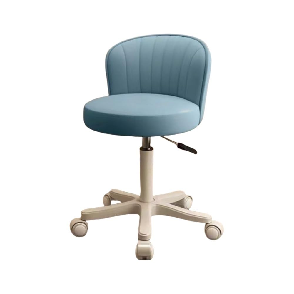 Adjustable Hydraulic Swivel Chair with Wheels - Height Adjustable Stool for Salon, Spa, Tattoo & Medical Use - Perfect for Hairdressing, Beauty Treatments, Facial Massage & Tattoo Parlors