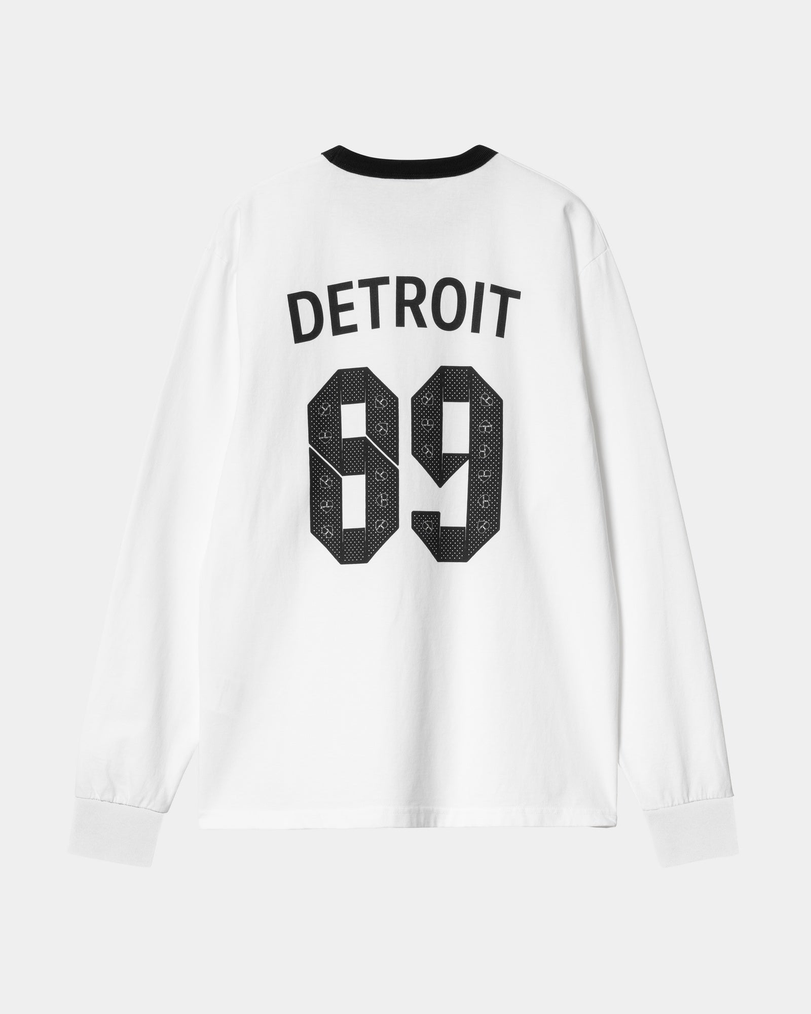 89 Ringer Long Sleeve T-Shirt for Men & Women | Classic White & Black Vintage Style Cotton Tee | Casual Wear, Retro Outfits, Music Festival Fashion