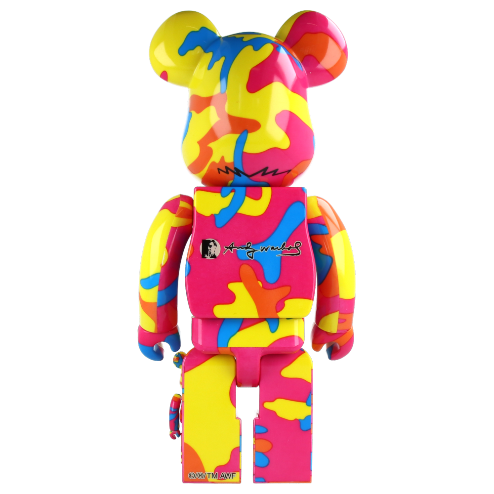 400% + 100% Bearbrick Andy Warhol Special Edition Collectible Art Toy - Perfect for Home Display, Office Decor & Gift for Art Lovers