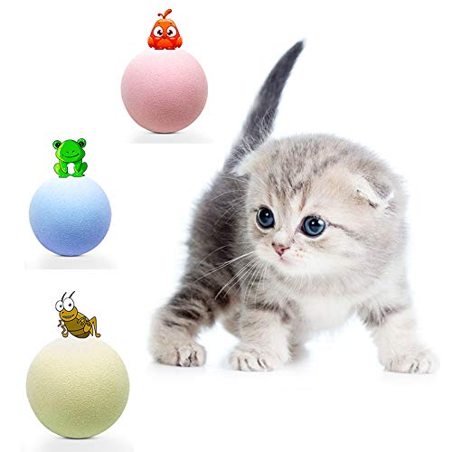 Interactive Smart Touch Sounding Gravity Ball - Squeaky Pet Training Toy for Indoor Cats - Fun Playtime & Exercise for Kittens & Adult Cats