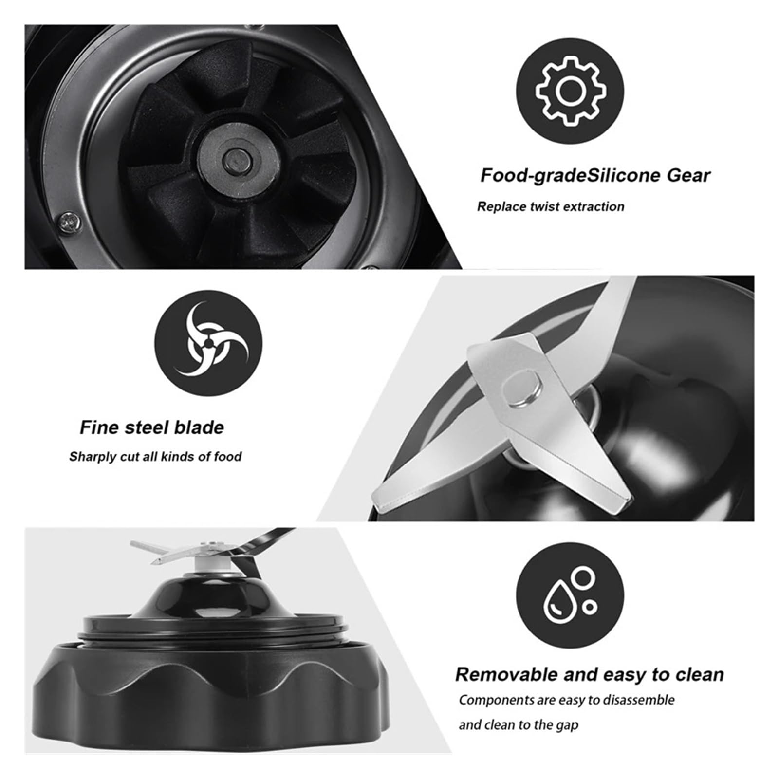 Nutribullet 1200W Blender Replacement Extractor Blade - Easy Twist Design, Compatible with ZNBF30500Z Model - Perfect for Smoothies, Protein Shakes & Food Prep