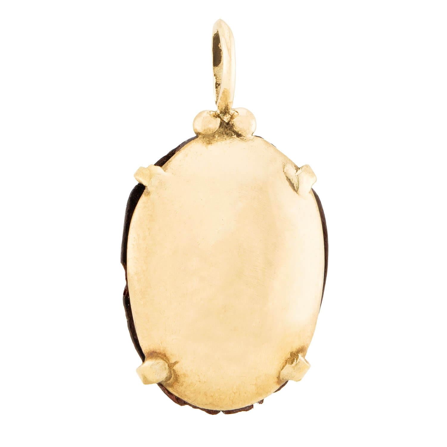 14K Gold Victorian Beetle Pendant Charm - Elegant Antique Jewelry for Women, Perfect for Necklaces & Bracelets - Gift for Her, Birthday, Anniversary, Valentine's Day