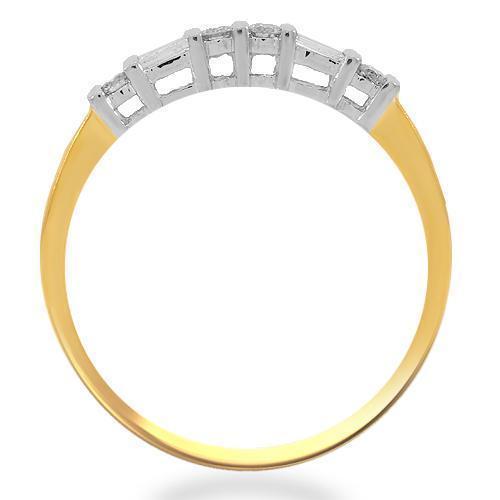 14K Yellow Gold Diamond Bridal Ring Set - 0.79 Carat Total Weight - Perfect for Engagement, Wedding & Anniversary Gifts