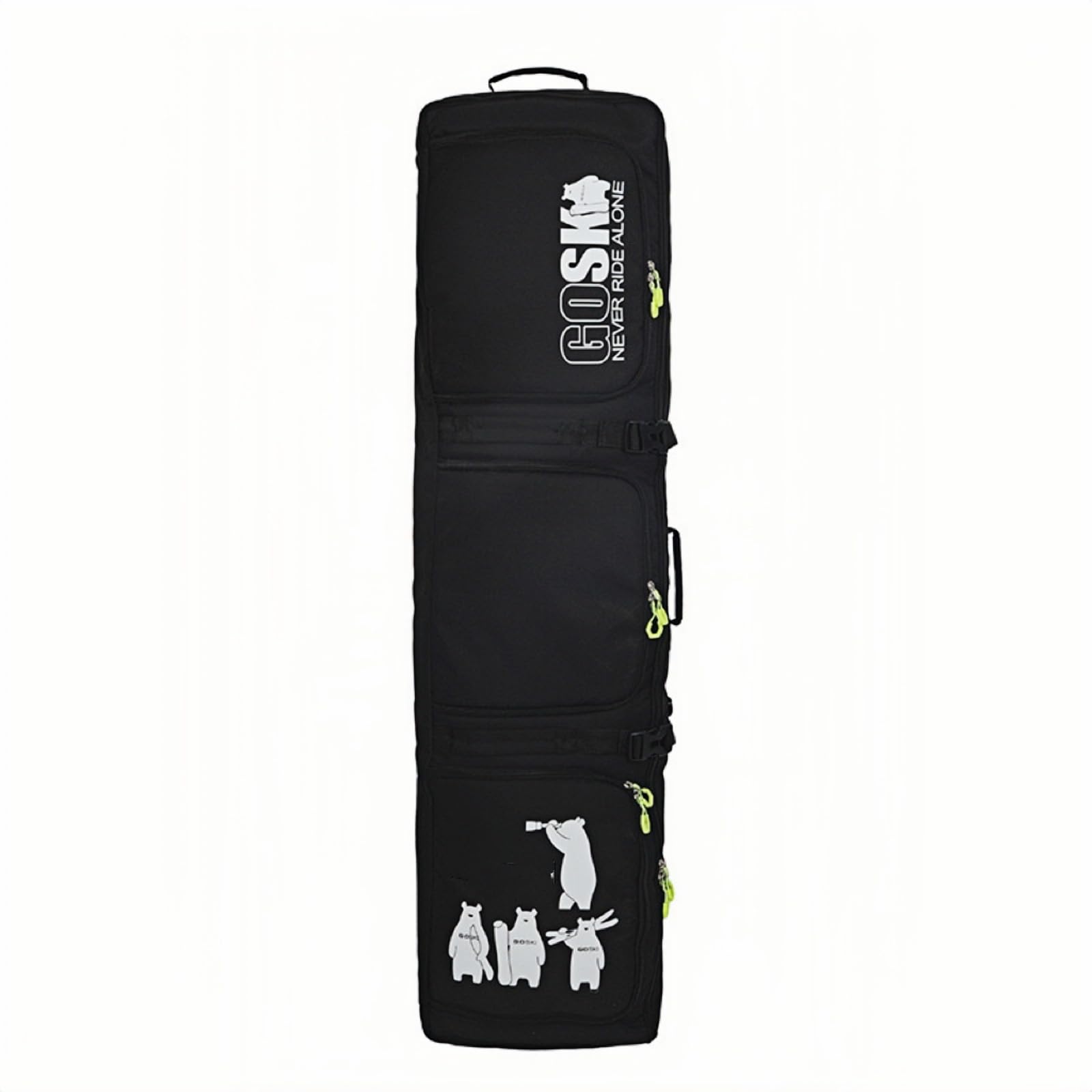 Kids' Fully Padded Snowboard Bag with Wheels - Waterproof Ski Travel Bag for Airplane - Durable Snowboard Backpack for Winter Sports & Mountain Trips