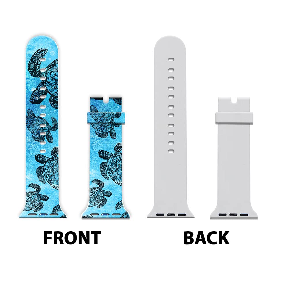 Adjustable Smart Watch Bands - Soft Silicone Replacement Straps Compatible with Apple Watch 38mm 40mm 42mm 44mm, iWatch Series 6/5/4/3/2/1/SE - Unisex Wristband for Women & Men - Perfect for Workouts, Running & Daily Wear