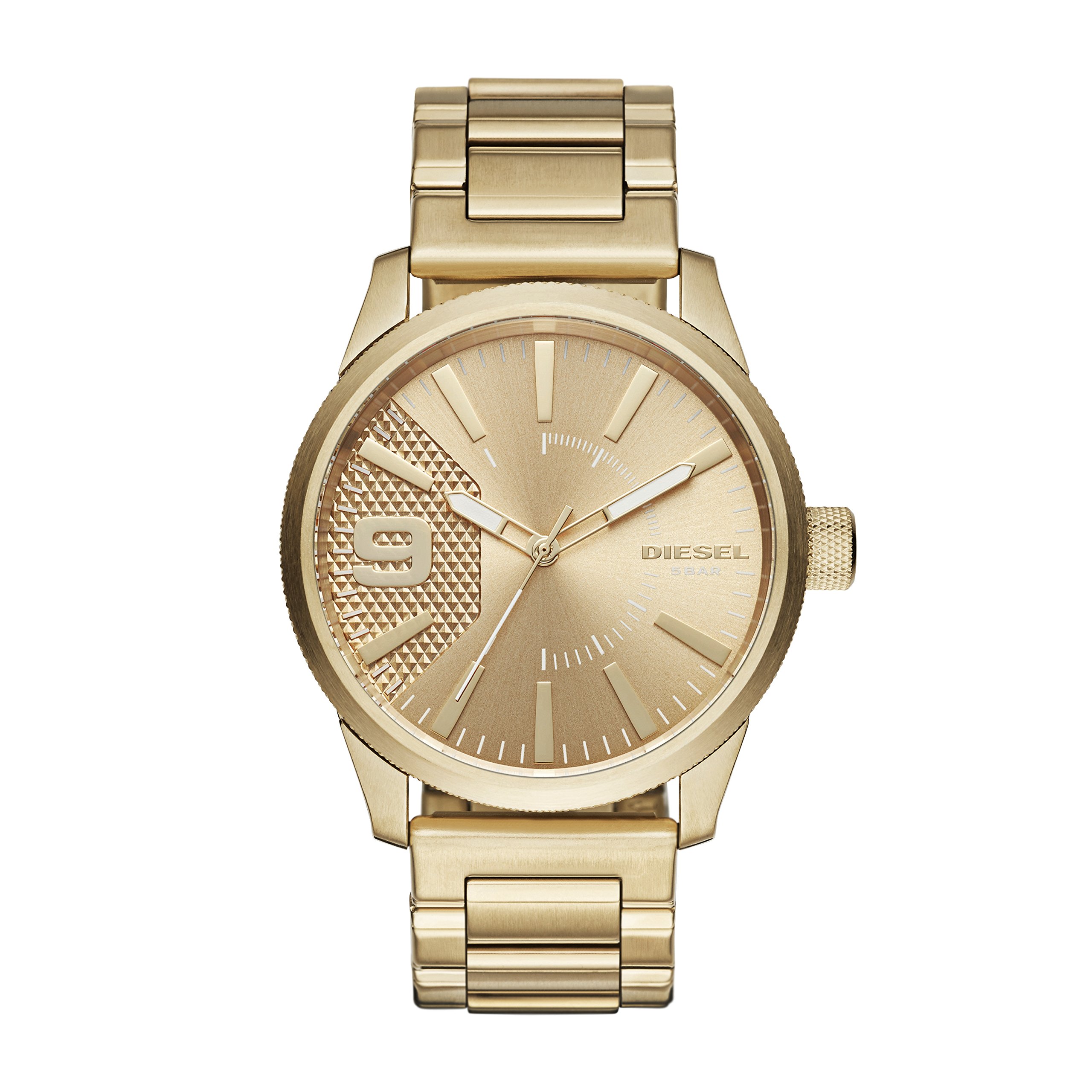 Diesel Men's Rasp Stainless Steel Quartz Watch - Waterproof Casual & Dress Wristwatch for Business, Dating & Everyday Wear
