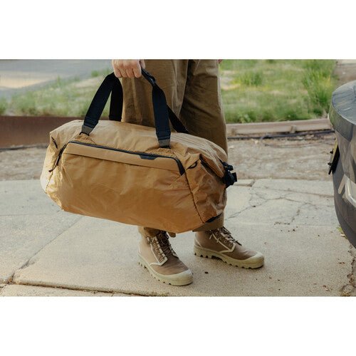 Peak Design Travel Duffel Bag 50L - Durable Carry-On Duffel for Travel & Adventure - Perfect for Camping, Hiking & Weekend Getaways (Coyote Color)