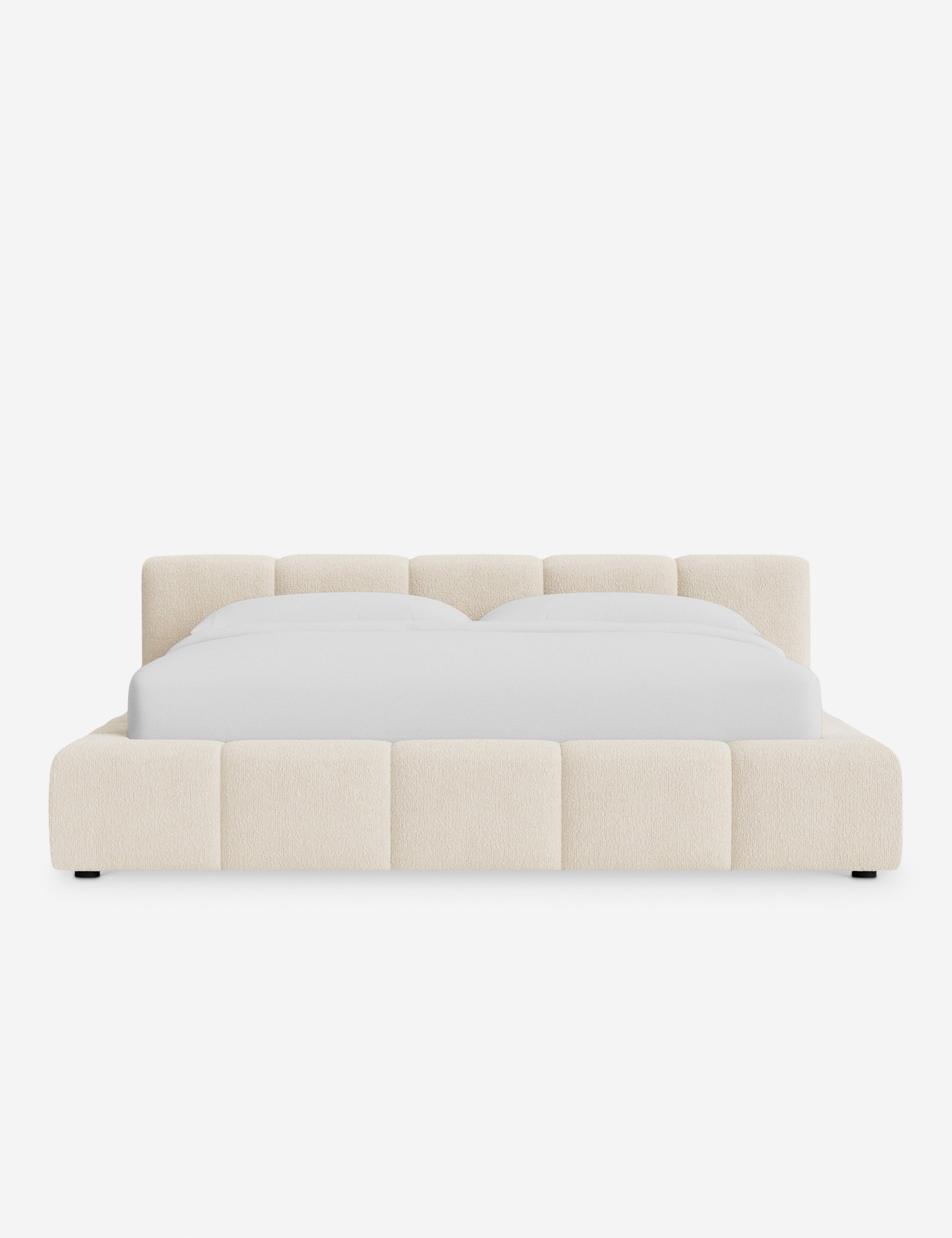 Cambry Platform Bed Frame - Modern Minimalist Wooden Bed with Headboard - Perfect for Bedroom, Guest Room & Small Spaces