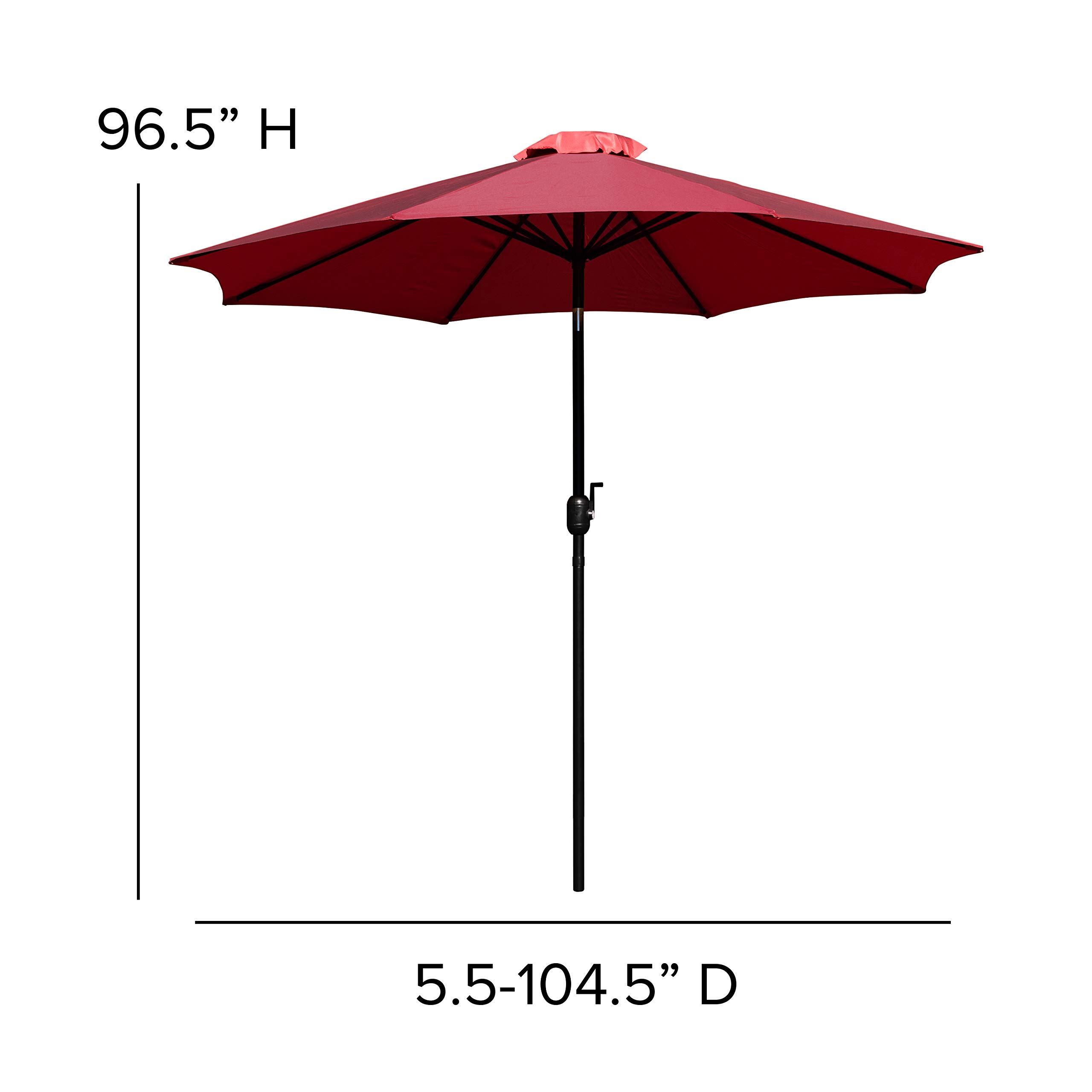 Flash Furniture 3-Piece Outdoor Patio Dining Set - 35