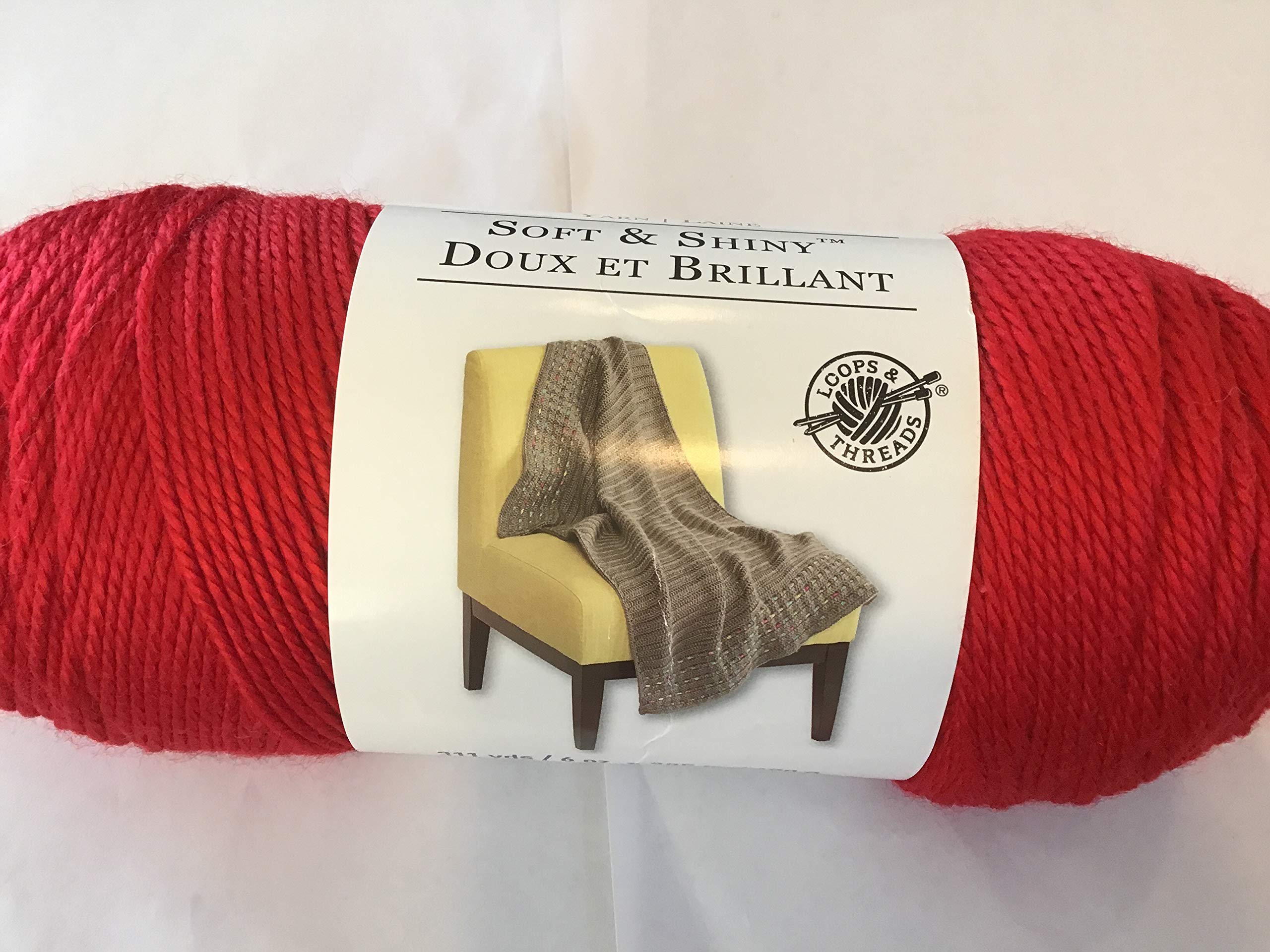 Soft & Shiny Red Yarn Skein - Premium Knitting & Crochet Yarn for DIY Crafts, Sweaters, and Blankets