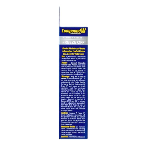Compound W Freeze Off Wart Remover - Fast & Effective Wart Treatment for Hands & Feet | Dermatologist Recommended | Home Use