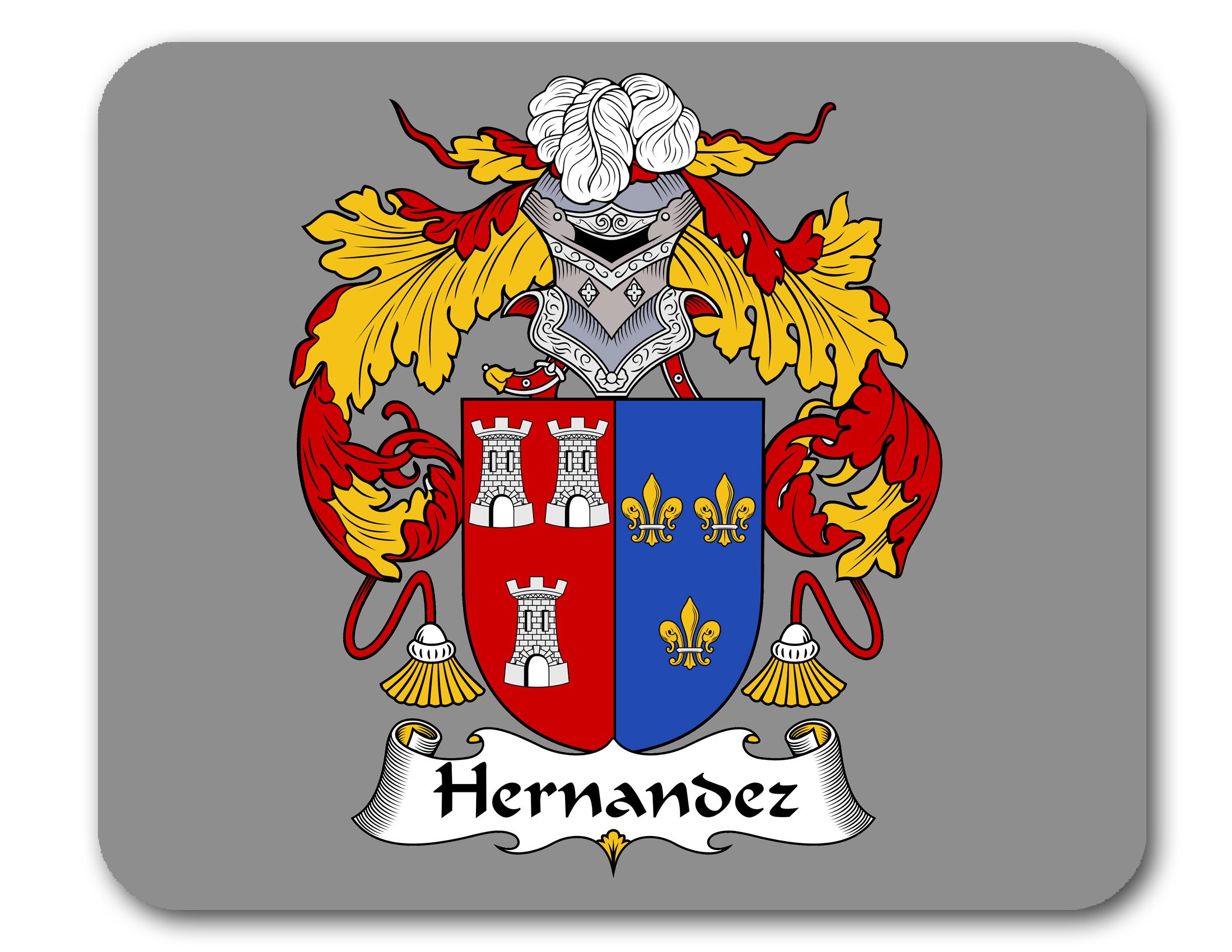 Hernandez Coat of Arms Mouse Pad - Custom Family Crest Gaming Mousepad for PC & Laptop - Perfect for Genealogy Enthusiasts & Gamers