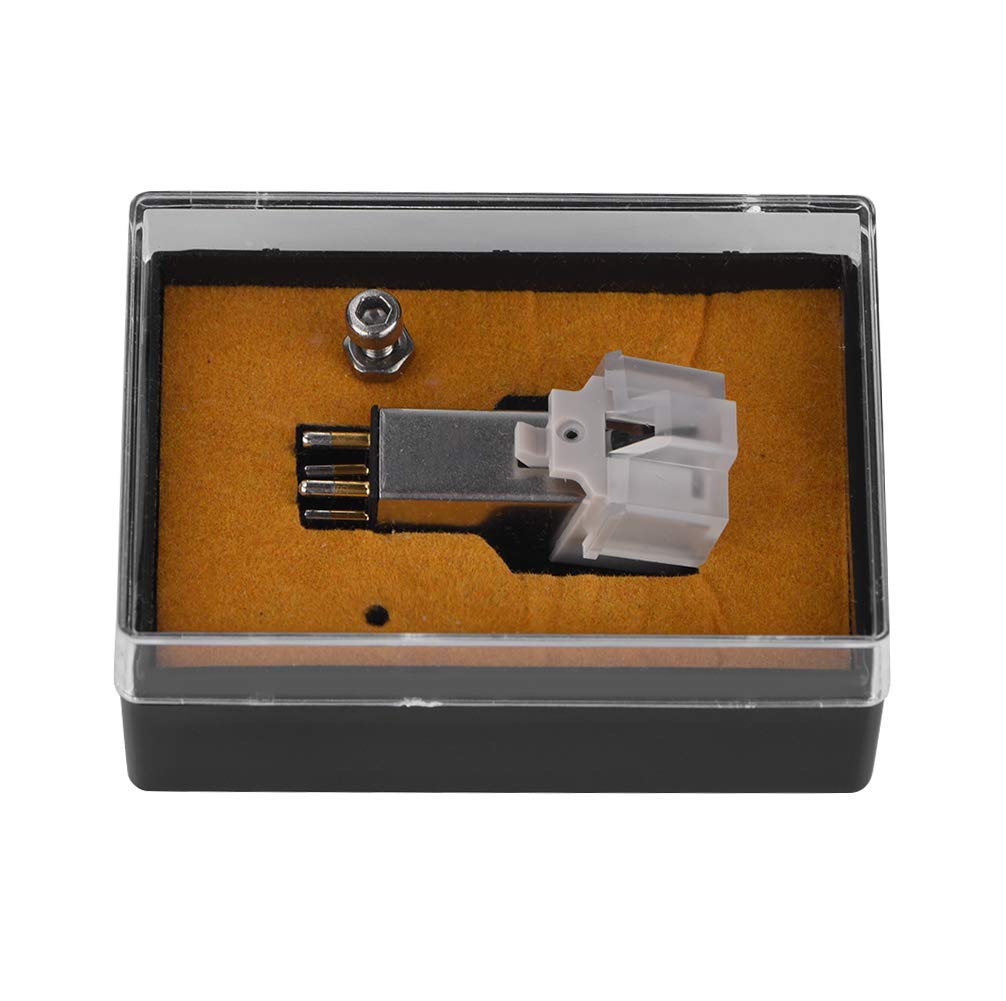 Magnetic Cartridge Stylus with LP Vinyl Needle for Turntable Record Player - High Precision Replacement Stylus for Vinyl Lovers (Perfect for Home Audio, DJ Mixing & Vintage Record Collection)