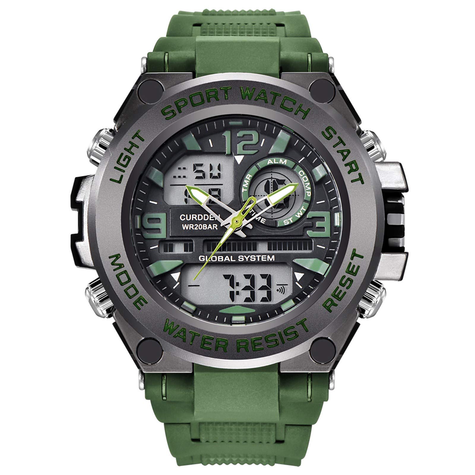 Waterproof Digital LED Sports Watch for Men - 50m Water Resistant Quartz Wristwatch with Date Display | Perfect for Running, Swimming & Outdoor Activities