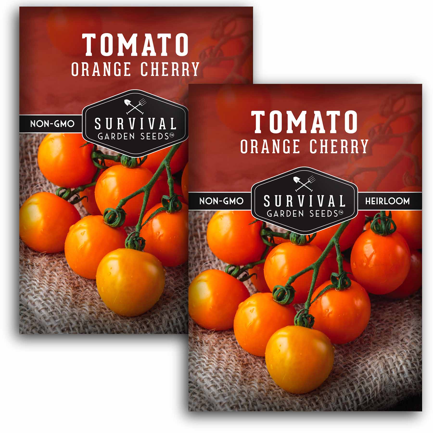 Organic Orange Cherry Tomato Seeds - Non-GMO, Heirloom Variety for Home Garden Planting - Sweet & Juicy Mini Tomatoes for Salads, Snacking, and Fresh Eating