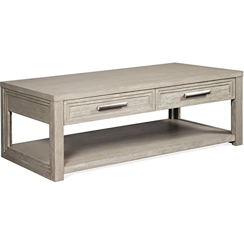 Riverside Furniture Cascade Modern Contemporary Coffee Table - Dovetail Design for Living Room, Office & Lounge Spaces