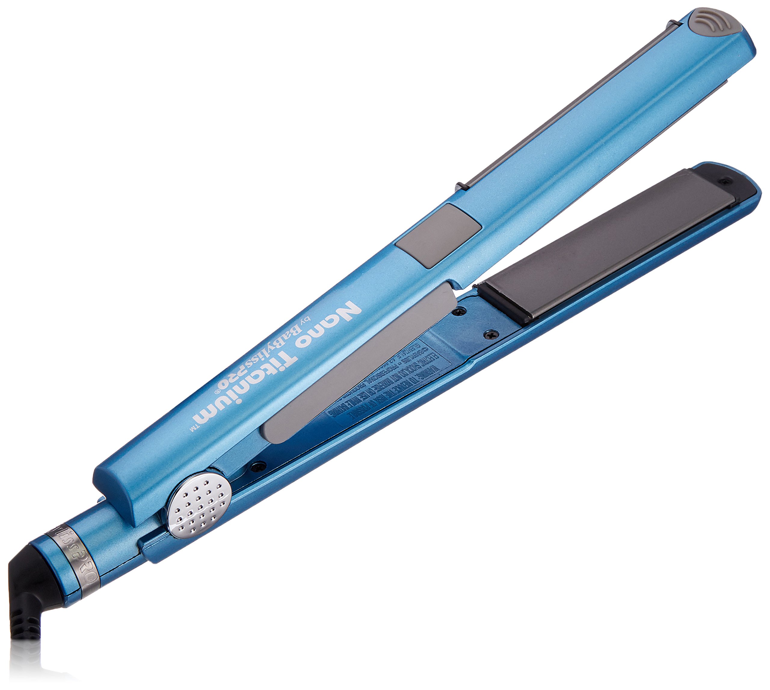 BaBylissPRO Nano Titanium Flat Iron Hair Straightener - 1 Inch Curved Styler for Professional Salon Results - Works on All Hair Types - Perfect for Straightening, Smoothing & Creating Waves at Home or Salon