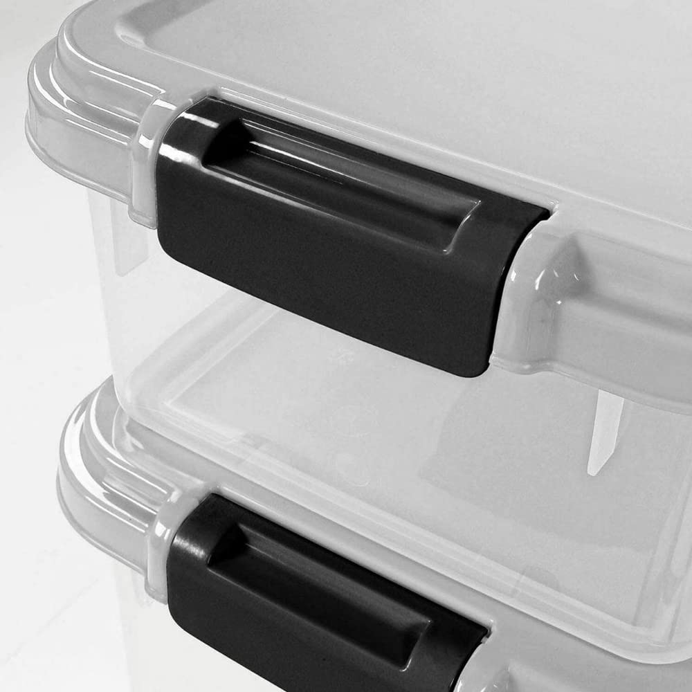 Prime Paws 3-Piece Airtight Pet Food Storage Container with Measuring Scoop - BPA-Free Plastic Dry Food Dispenser for Dogs & Cats - Keep Kibble Fresh (Grey) - Perfect for Kitchen, Pantry & Pet Feeding Areas