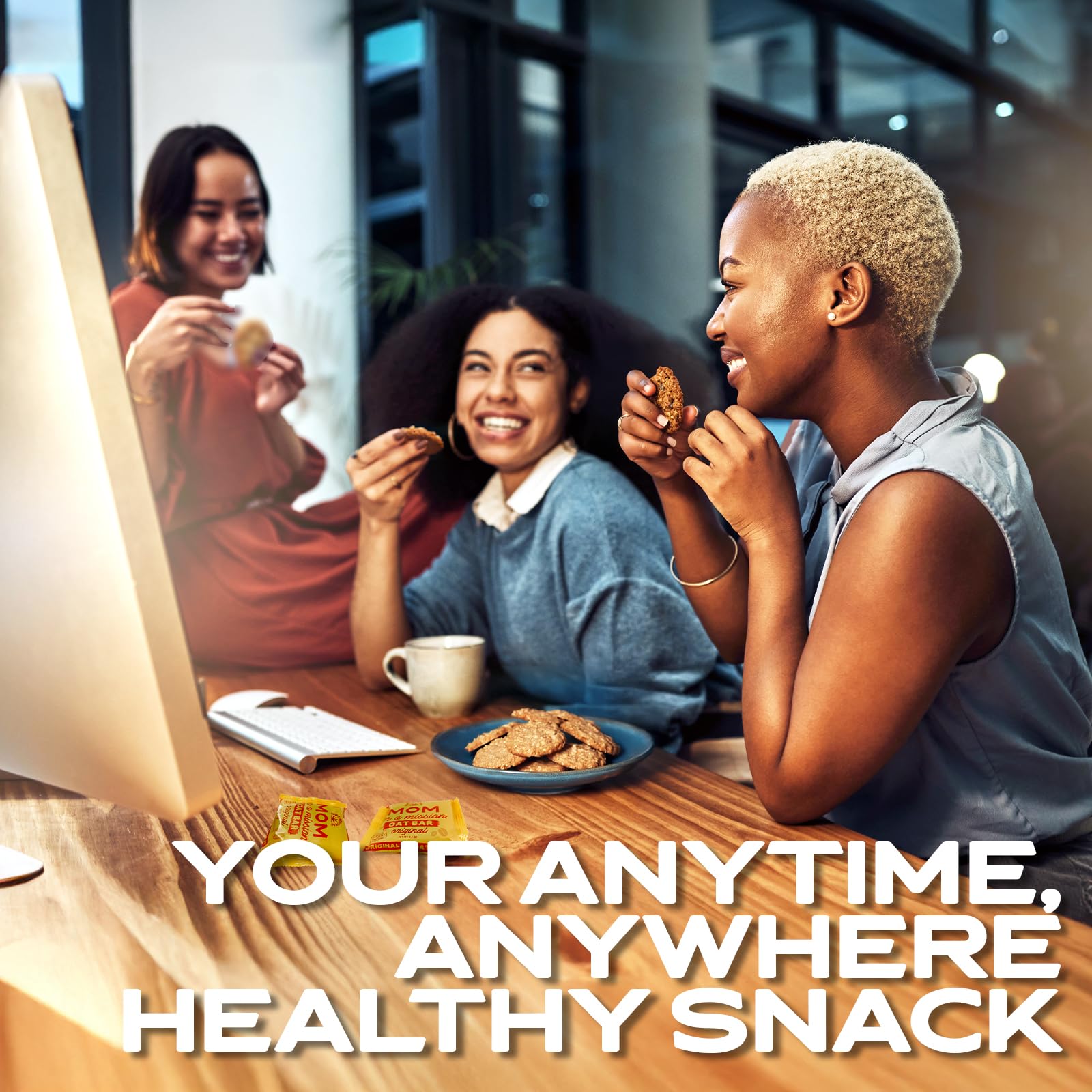 SOW STRONG FOOD Original Oat Bar (3-Pack) - High Energy & Protein Snacks, Keto & Gluten Free Vegan Cookies for Adults - Perfect for Hiking, Workouts & Office Snacking