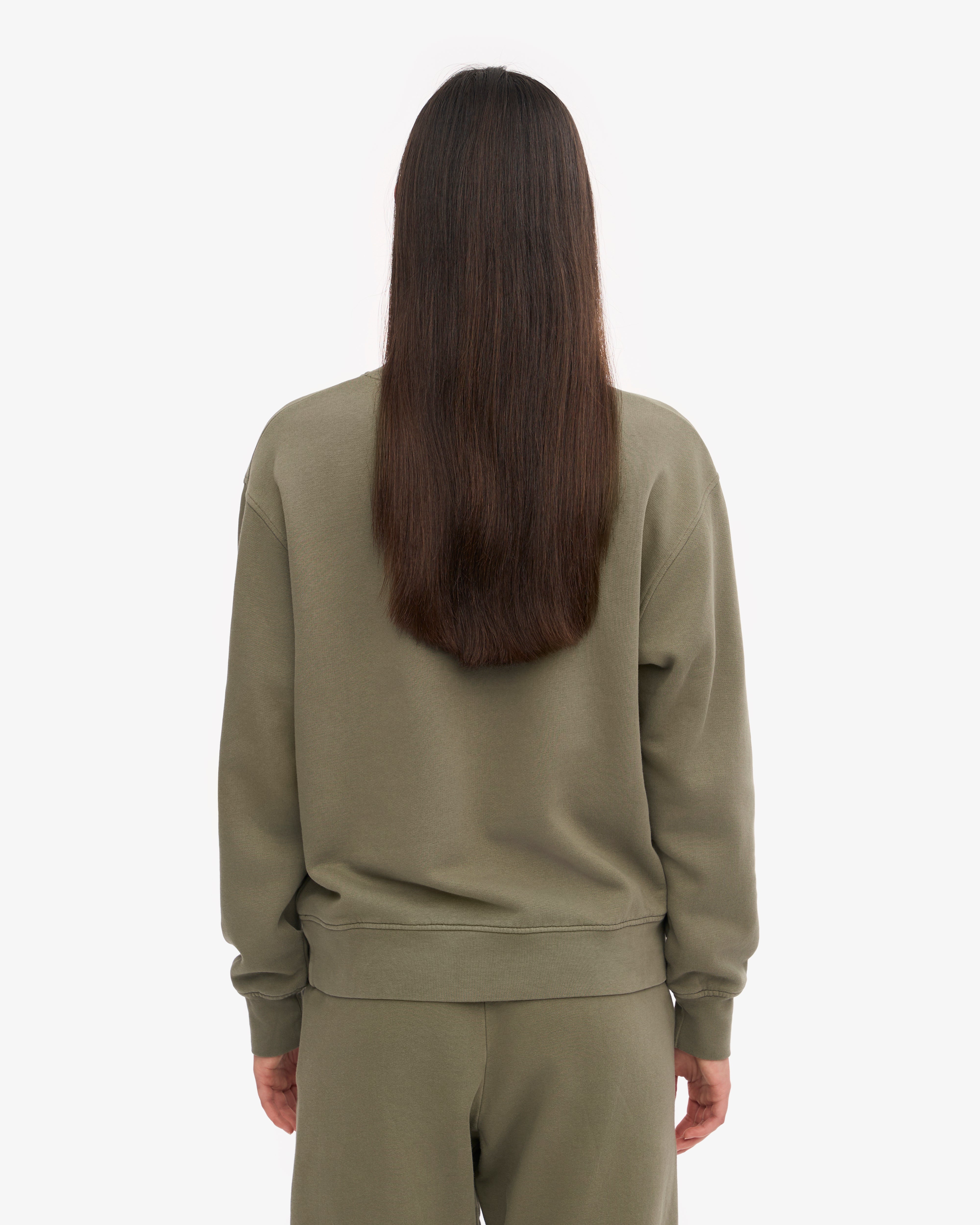Organic Cotton Women's Classic Crew Neck T-Shirt in Dusty Olive - Comfortable Casual Wear for Everyday Outfits & Layering