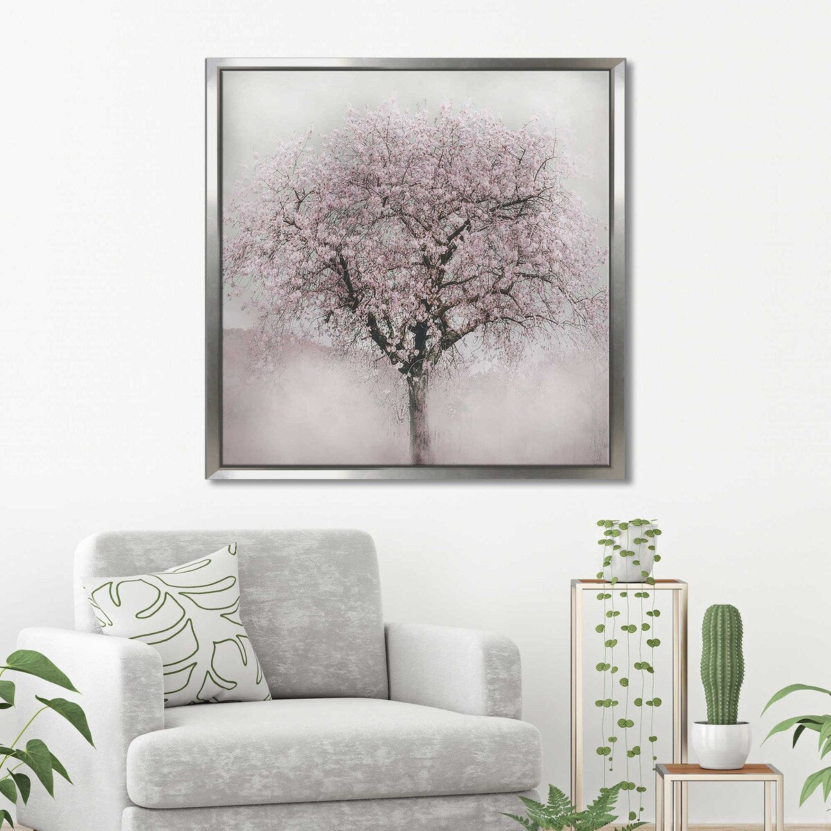 Blossoms of Spring IV - Floral Art Print on Floating Canvas Wall Decor - Perfect for Living Room, Bedroom & Office Decor