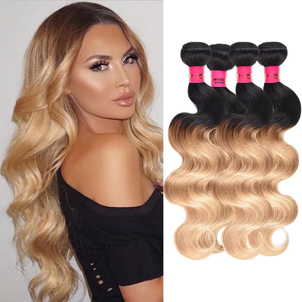 Brazilian Virgin Human Hair Bundles - Body Wave Weft Extensions 18