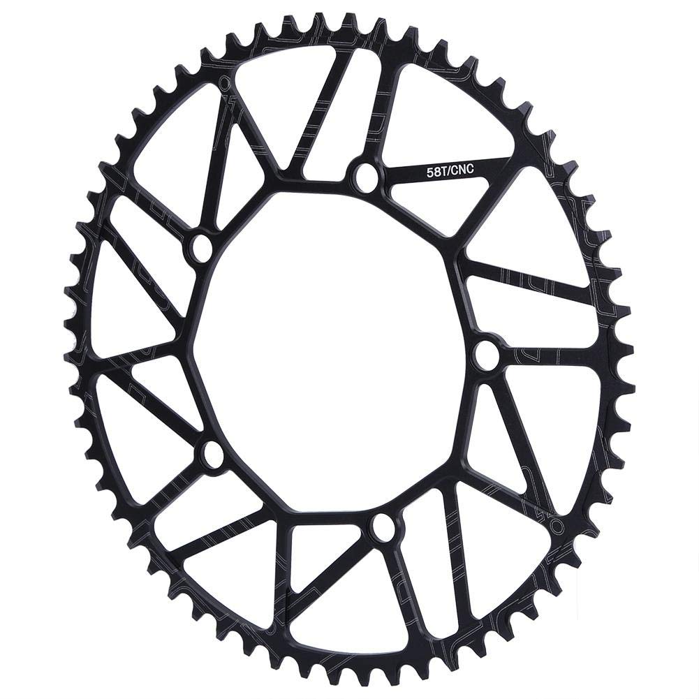 VGEBY1 Bike Chain Wheel - 50/52/54/56/58T 130BCD Single Speed Chainring for Road & Mountain Bikes | Durable Replacement Part for Cycling & Commuting