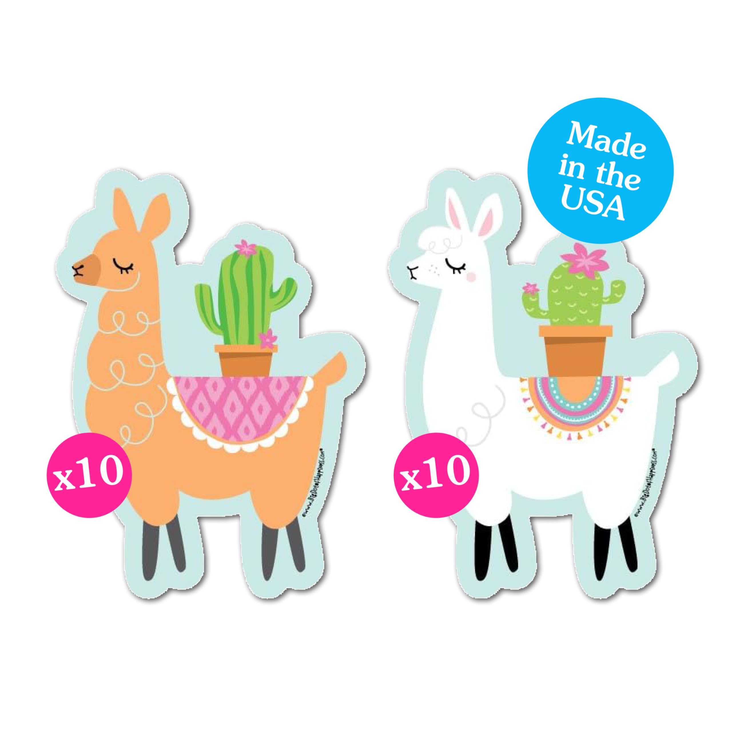 Big Dot of Happiness Whole Llama Fun Party Decorations - 20-Piece DIY Llama Theme Kit for Baby Showers, Birthdays & Fiesta Celebrations - Perfect for Wall Decor, Table Centerpieces & Photo Backdrops