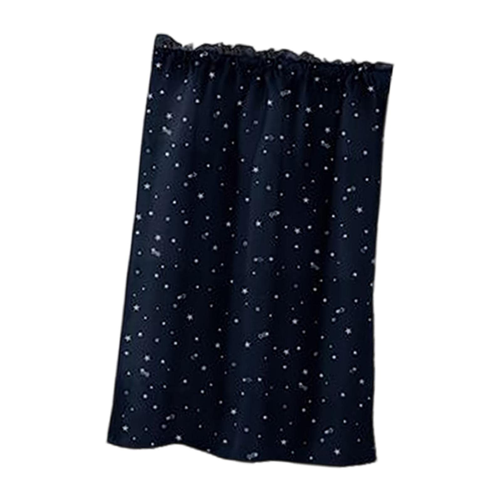 Machine Washable Blackout Grommet Curtains - 70%-90% Light Blocking, Navy Blue 74x90cm for Bedroom, Living Room & Home Office | MagiDeal Rod Pocket Window Drapes for Balcony & Study