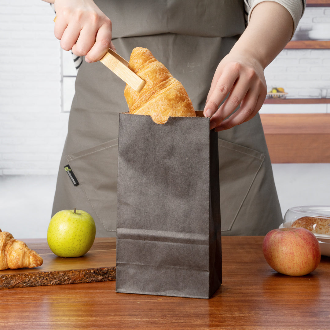 Premium Black Paper Bags 4 lb Capacity - 5