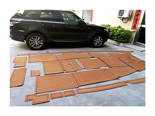 Premium 240cmx120cmx6mm Self-Adhesive EVA Foam Teak Decking Sheet - Waterproof Marine Boat Flooring, RV & Yacht Deck Mat - Light Brown White Synthetic Teak Pad for Outdoor Sports & Marine Applications - Perfect for Boat Decks, RV Floors, Yacht Interiors & Outdoor Recreation Areas