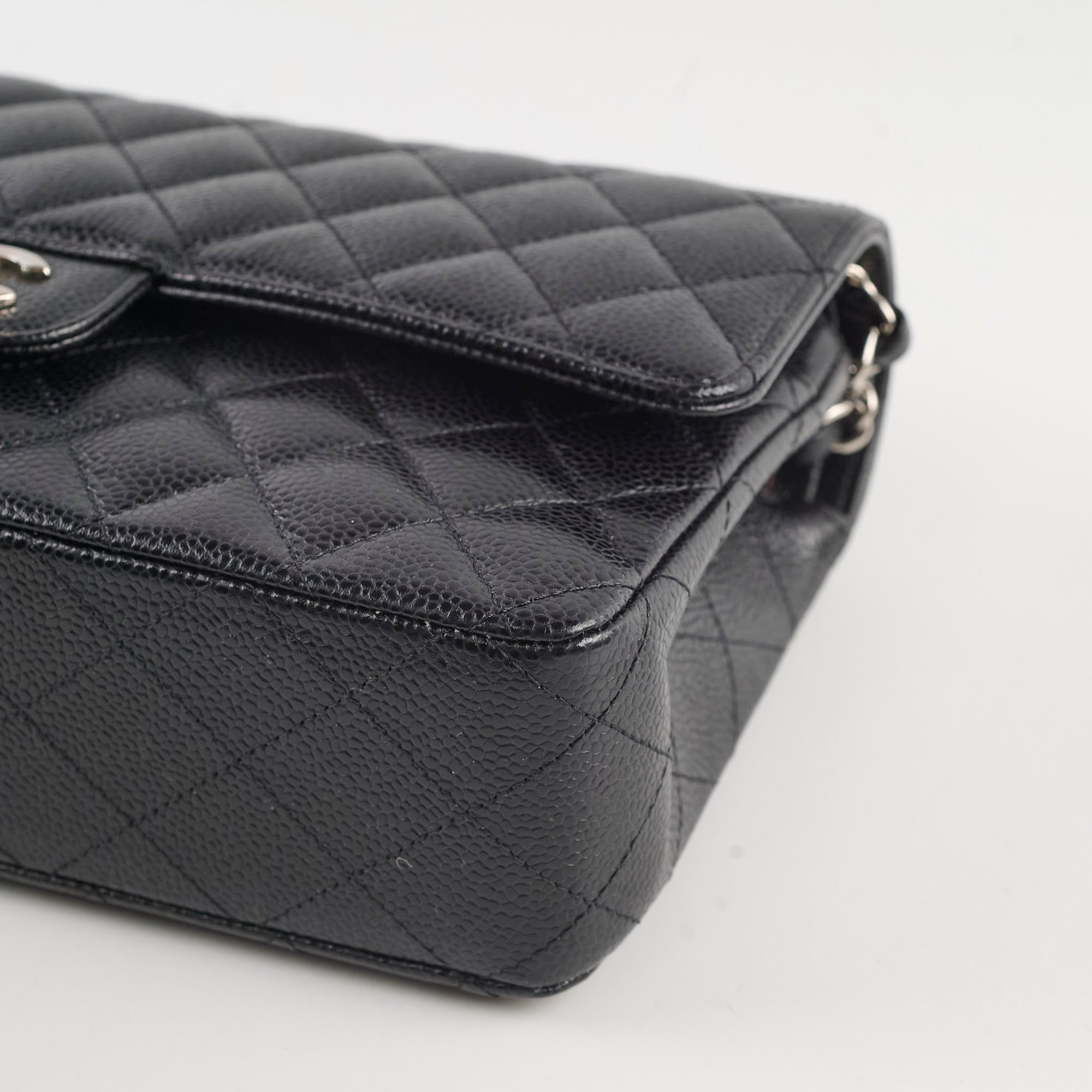 Chanel Medium Classic Double Flap Bag in Black Caviar Leather - Timeless Luxury Handbag for Women, Perfect for Work, Evening Events & Special Occasions