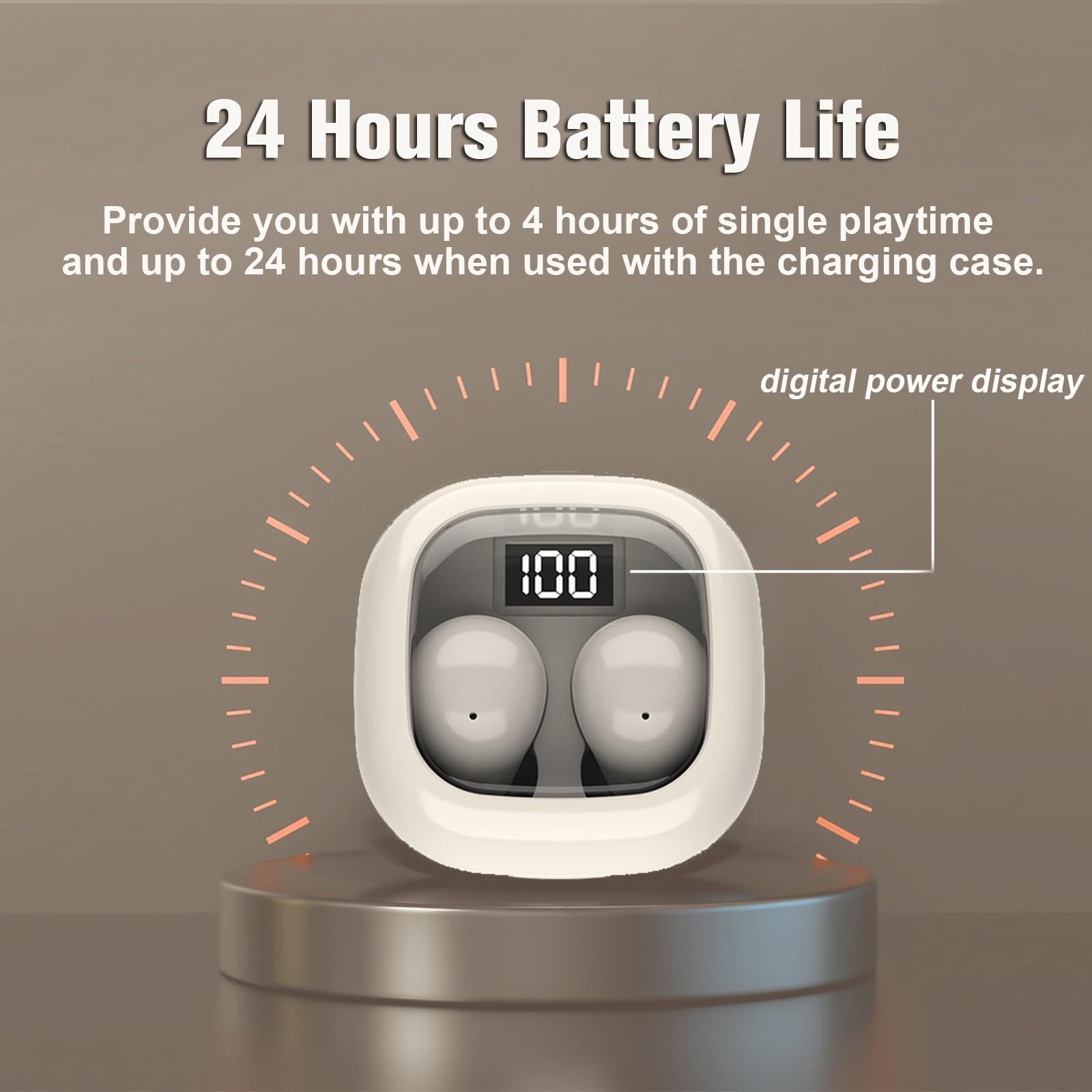 Mini Wireless Bluetooth Earbuds for Kids - Soft Invisible Sleep Earphones with Noise Cancelling for Small Ears, iPhone & Android Compatible | Perfect for Sleeping, Gaming, Work & Spy Use
