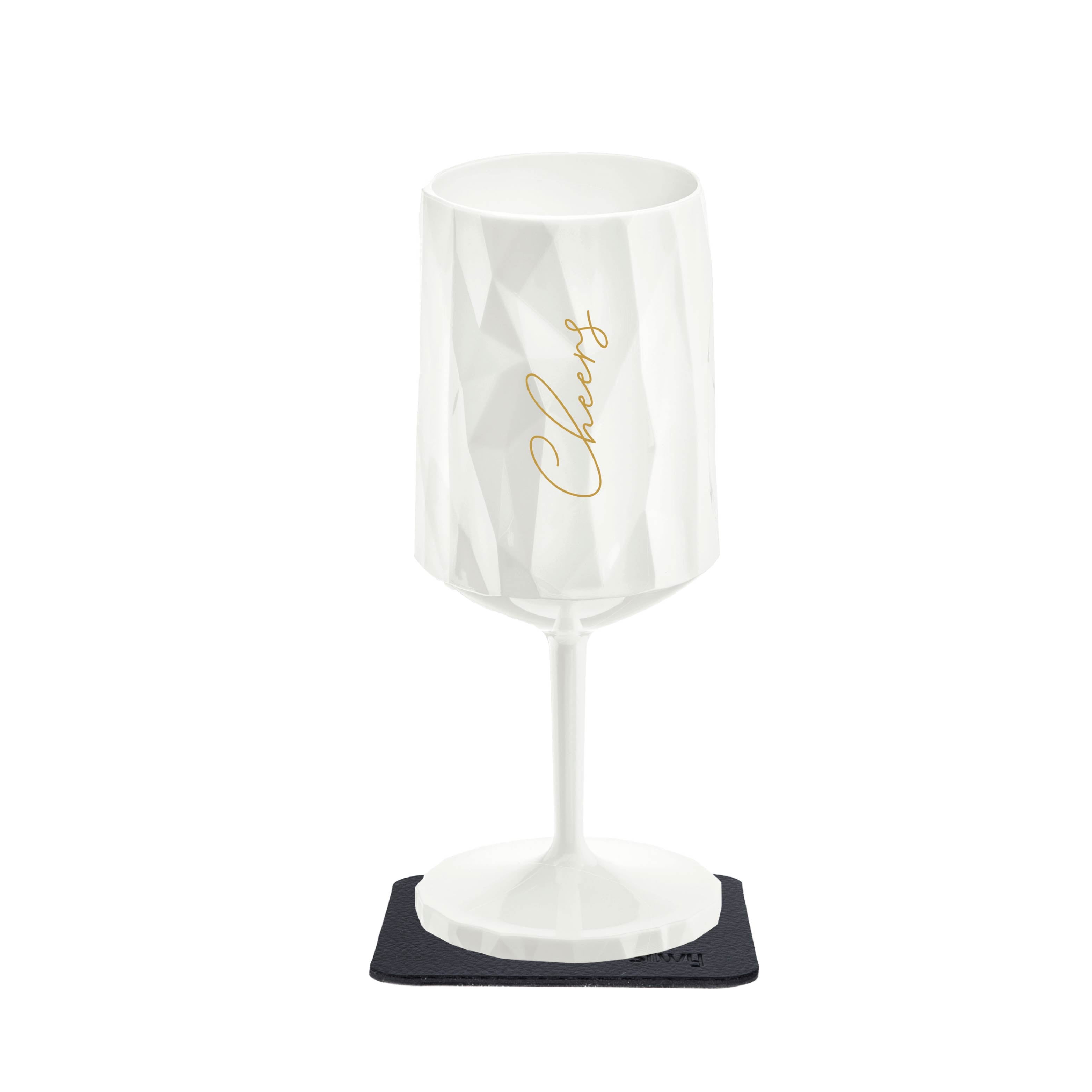 0.3L Plastic Glass with Magnet for Wine Cheers - Perfect for Parties, Weddings & Celebrations
