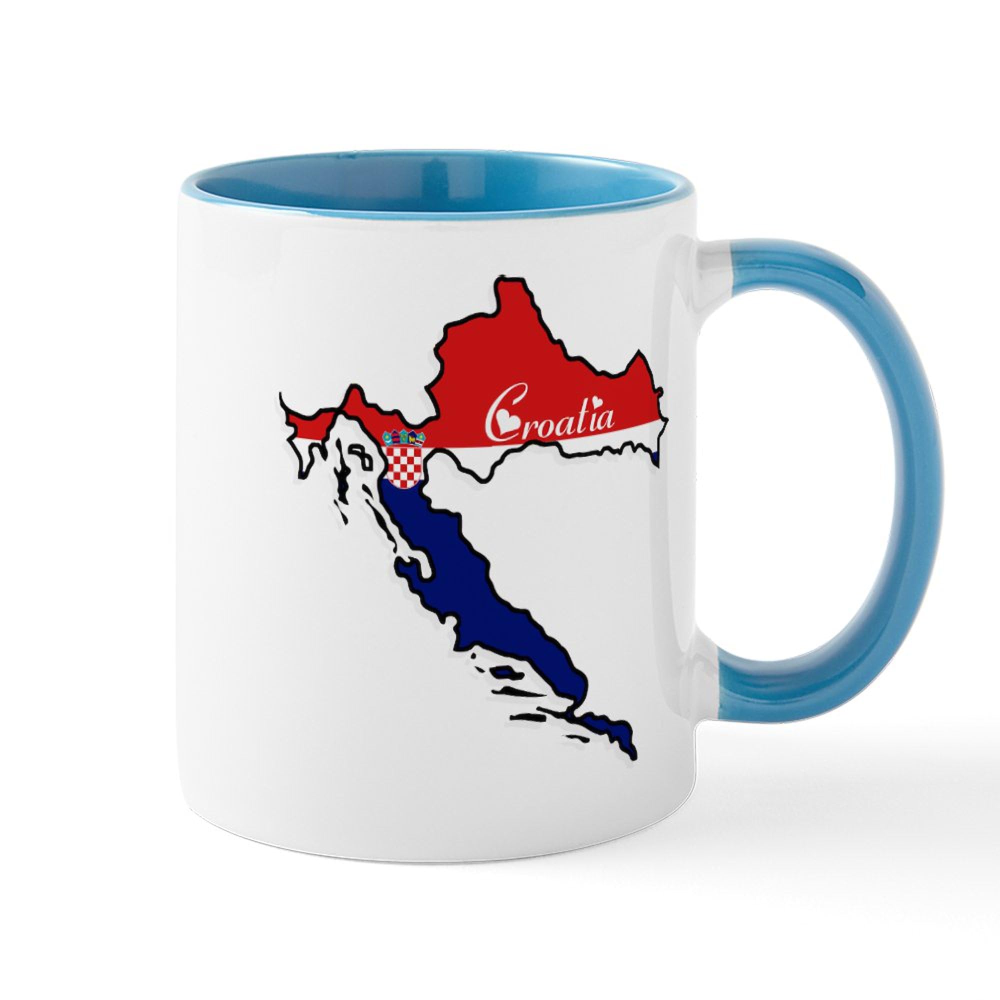 Cool Croatia Ceramic Coffee Mug 11 oz (325 ml) - Perfect for Home, Office & Travel | Unique Gift Idea for Coffee Lovers