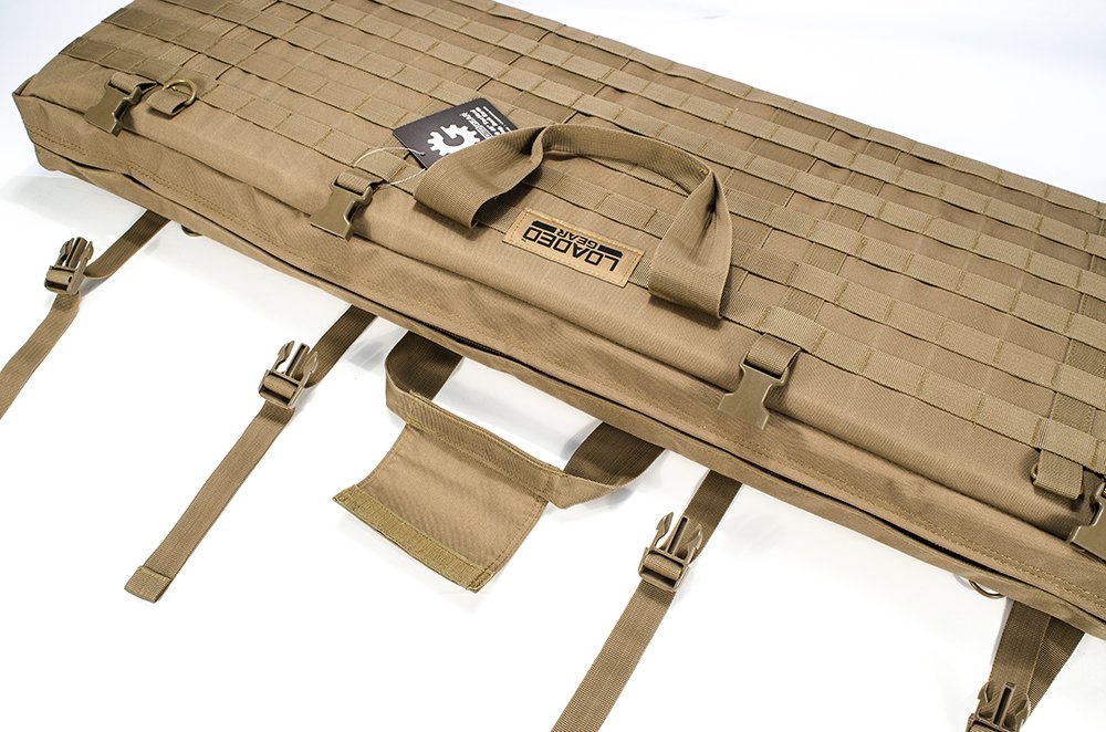 Loaded Gear 40 Inch Tactical Rifle Gun Case with Convertible Shooting Mat - Durable Brown Firearm Storage for Range, Hunting & Outdoor Shooting Practice