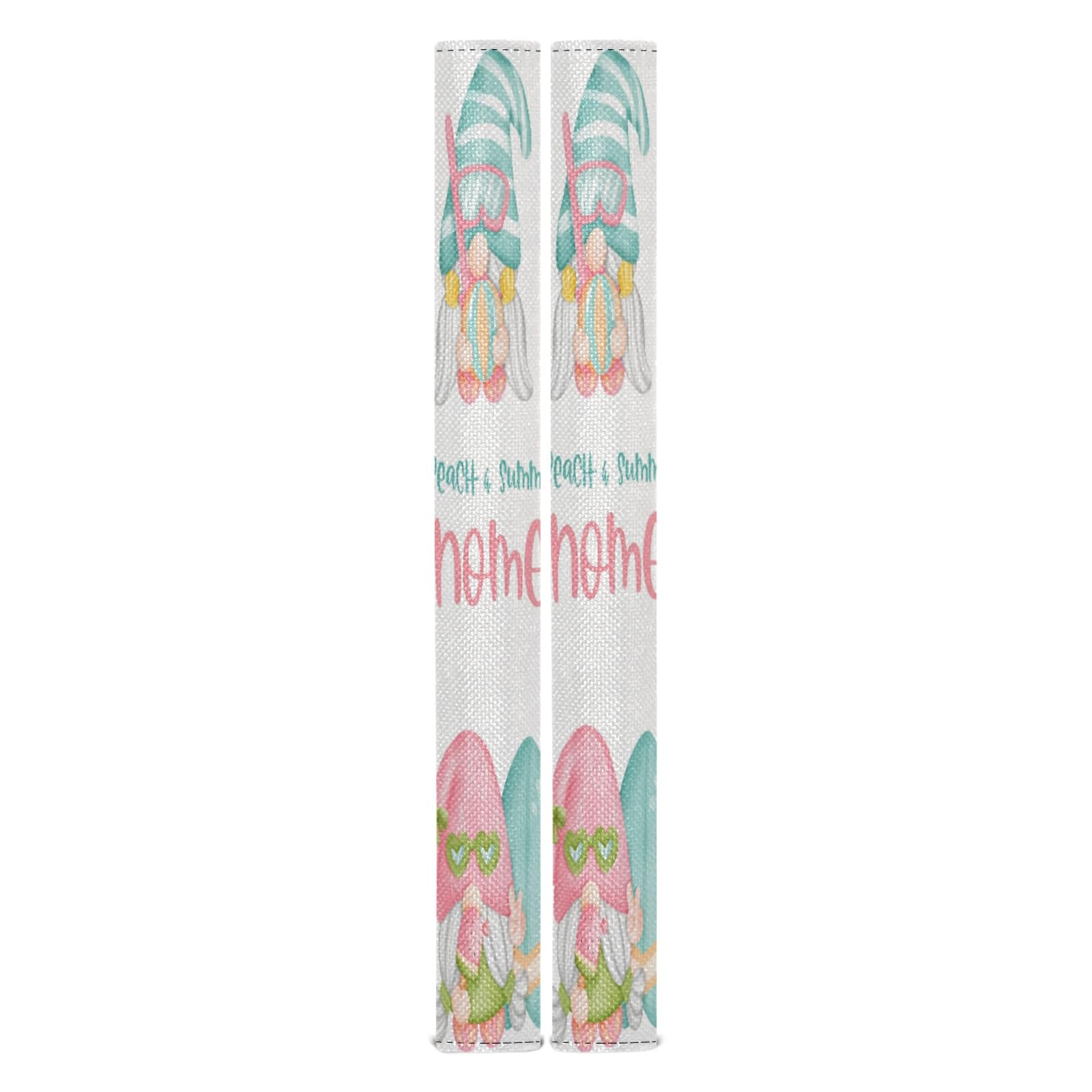 Eionryn Tropical Beach Gnome Refrigerator Handle Covers - Pineapple & Lemon Design Kitchen Appliance Protectors (2-Pack) | Microwave, Dishwasher & Fridge Door Protection for Summer Home Decor