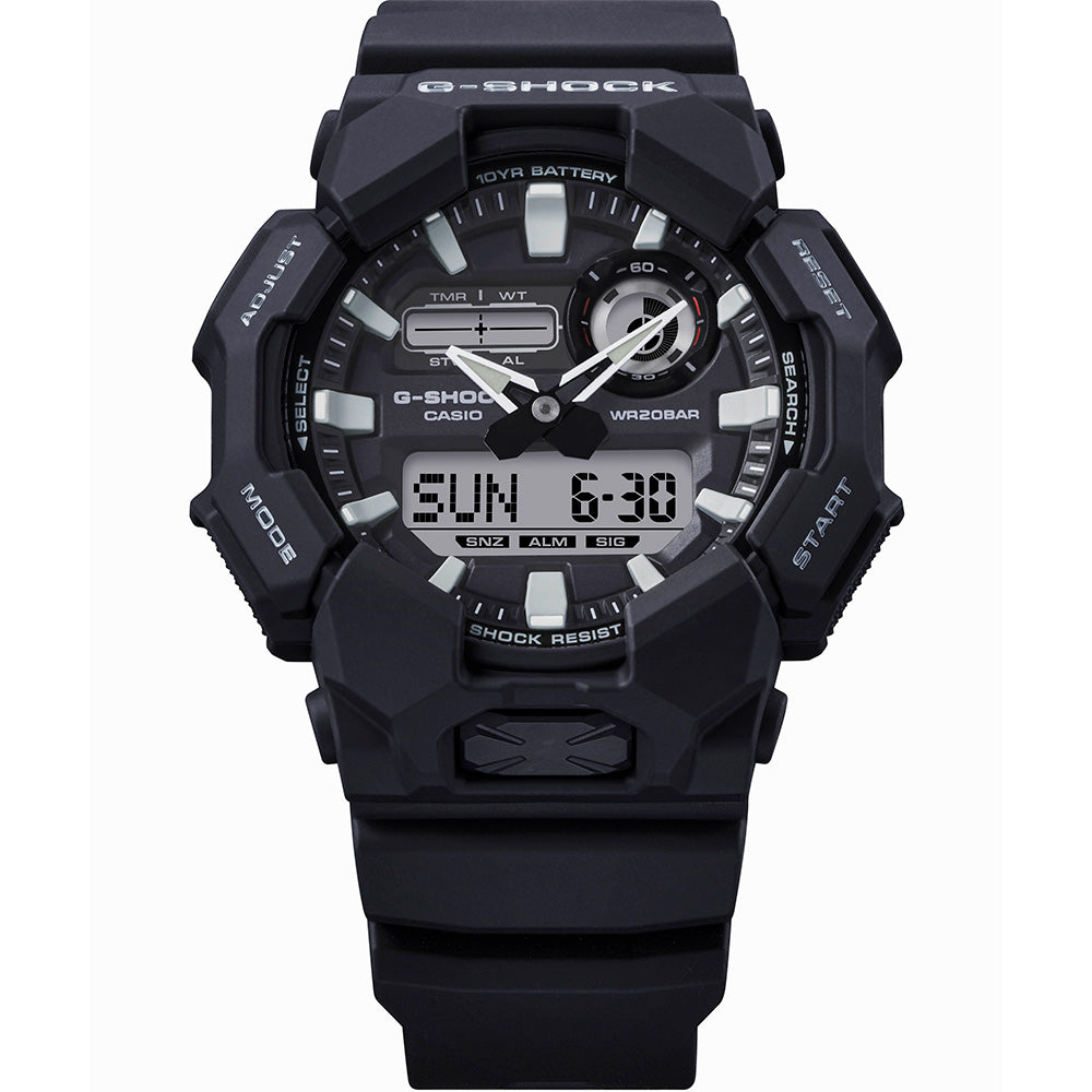 G Shock GA010 1A Rugged Combi Watch - Shock Resistant Digital Analog Watch for Men - Perfect for Outdoor Adventures, Sports & Everyday Wear
