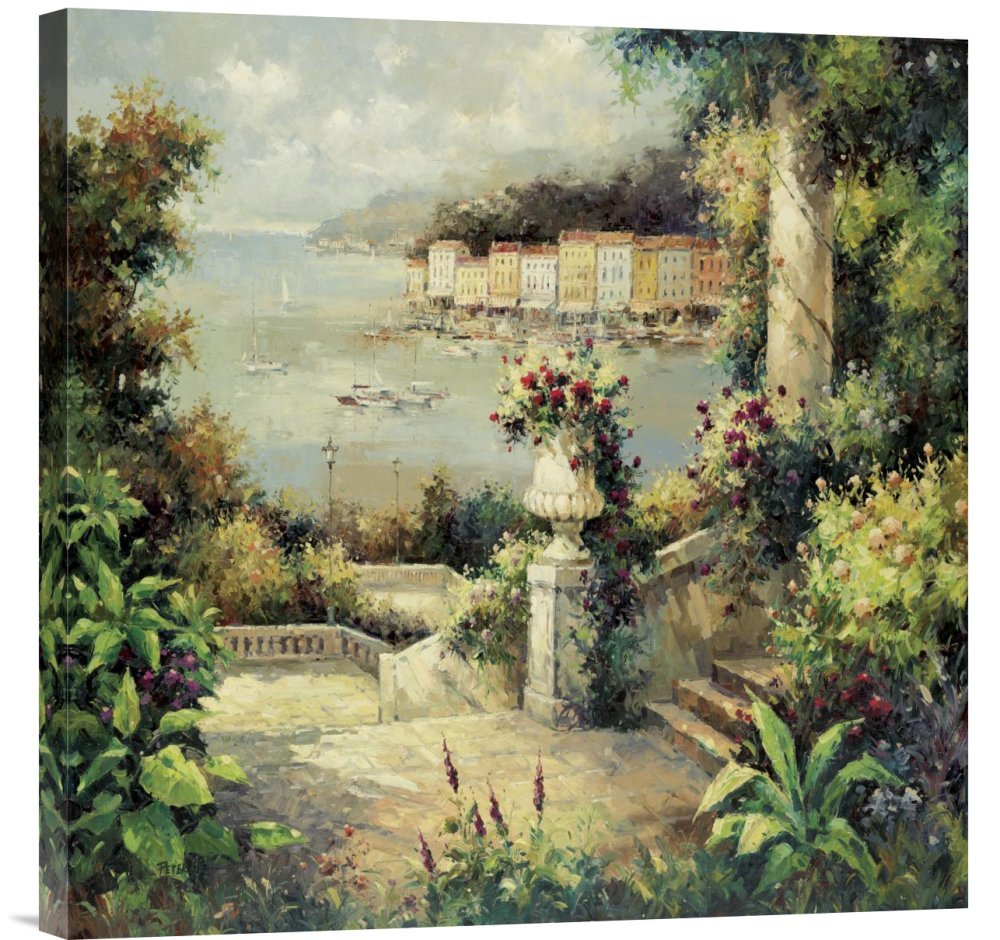 Budget Peter Bell Marina Vista Gallery Wrap Giclee Canvas Print - Stunning Wall Art Decor for Living Room, Bedroom & Office