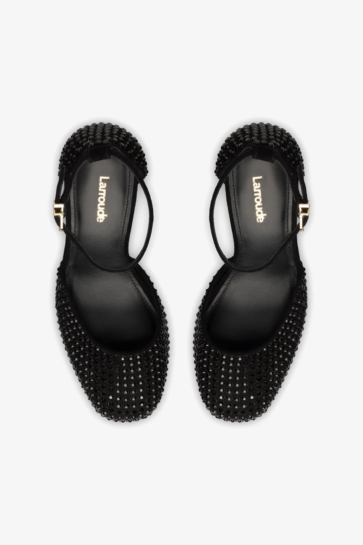 Ari Crystal Pump In Monochrome Black Suede - Elegant Women's High Heel Dress Shoes for Party, Wedding & Evening Events