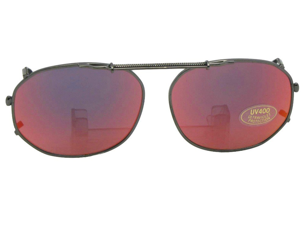Round & Square Clip-On Sunglasses for Men & Women - Lightweight Non-Polarized Sunglasses for Eyeglasses | Perfect for Driving, Outdoor Activities & Fashion Accessories