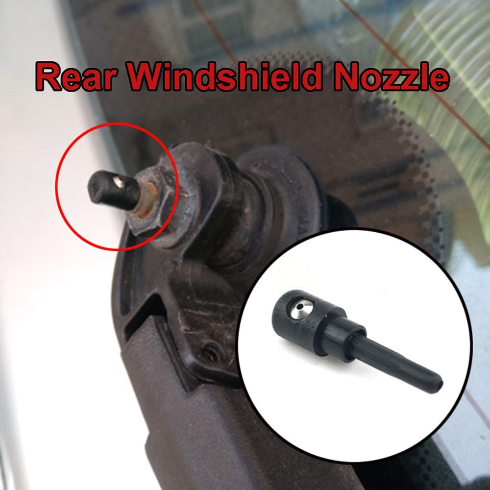 5Pcs Rear Windscreen Wiper Washer Jet Nozzle for VW Polo Bora Caddy Fox Golf Lupo Passat Scirocco Sharan Tiguan Touran T5 - Perfect for Car Windshield Cleaning and Maintenance