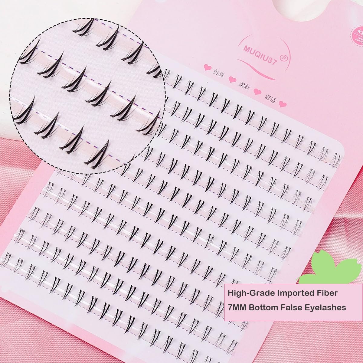 DIY 180PCS 7MM Wispy Natural Look Bottom Lash Clusters - Clear Band False Eyelashes Extensions for Lower Lashes (MQ201) | Perfect for Daily Wear, Special Occasions & Enhancing Natural Eye Beauty