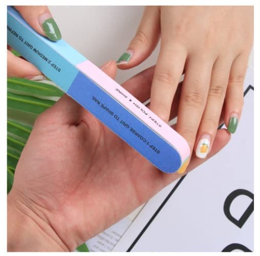 MAPPERZ 7-Sided Nail Buffer Block - Professional Nail File, Shiner & Buffer for Manicure & Pedicure - Home & Salon Nail Care Kit (Pack of 2) - Perfect for DIY Nail Art & Professional Nail Treatments