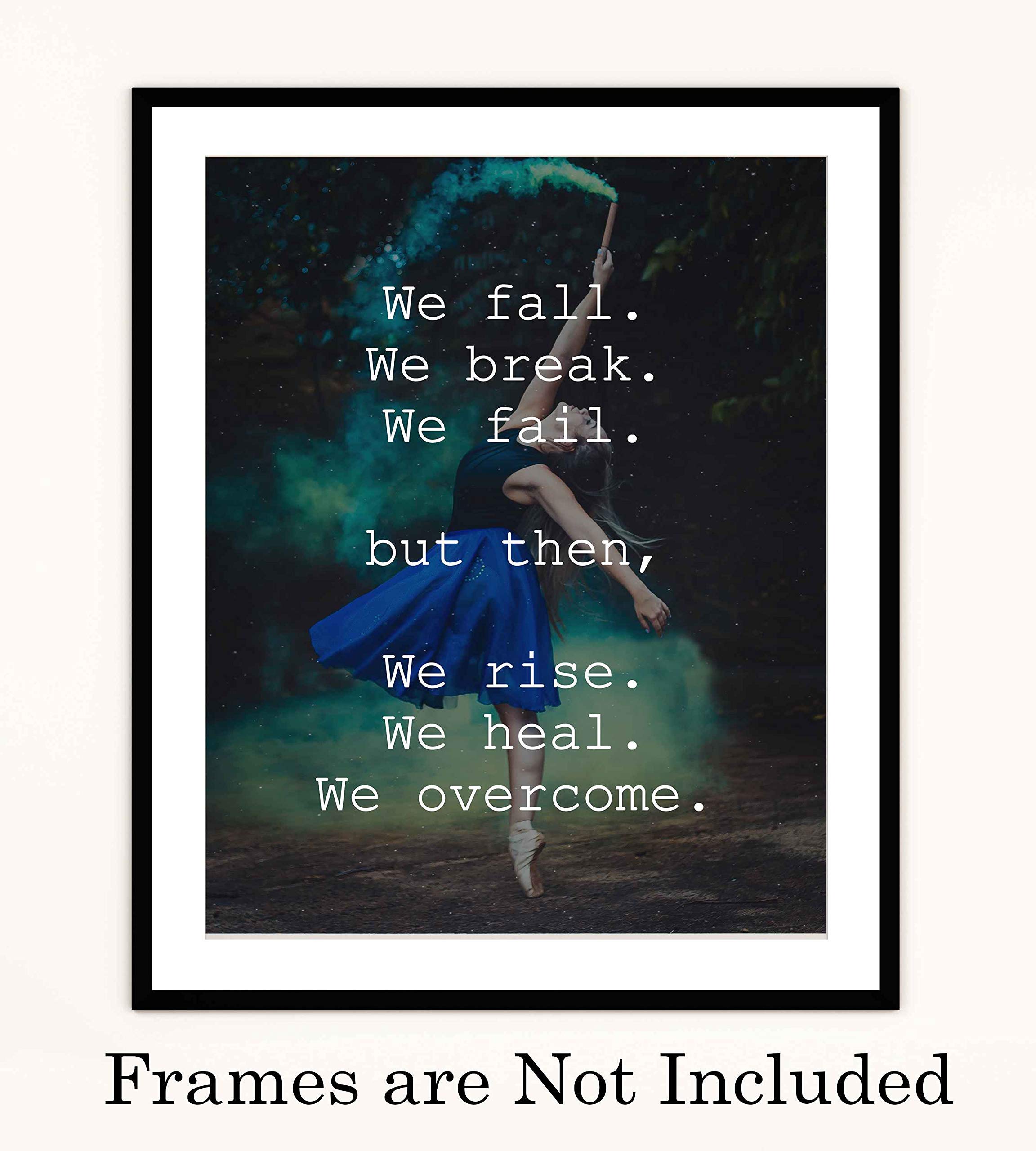 Inspirational Ballet Dancer Wall Art Print - Motivational Dance Decor for Living Room, Bedroom, Office & Dance Studio - Unframed 8x10 - Perfect for Home Decor, Gift Ideas & Encouragement Spaces