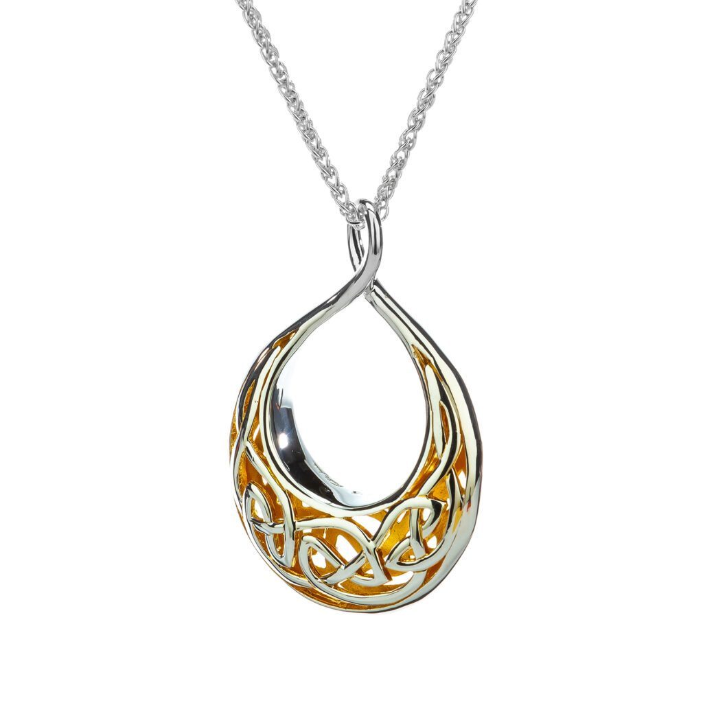 Large Window to the Soul Teardrop Pendant Necklace - Elegant Bohemian Jewelry for Women - Perfect for Weddings, Parties & Everyday Wear