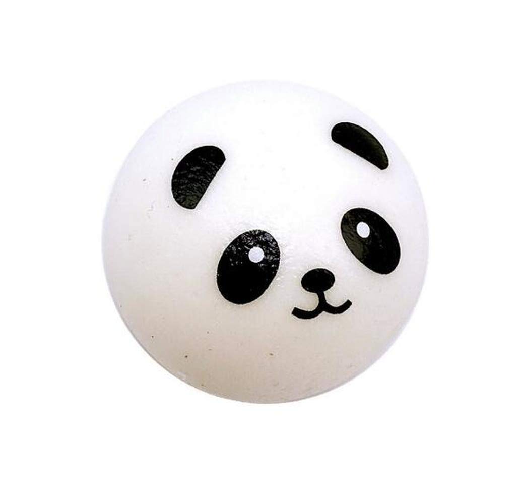 7CM Squishy Panda Bun Stress Reliever Ball - Slow Rising Decompression Toy, PU Keychain for Kids & Adults - Perfect for Office, School, Travel & Anxiety Relief