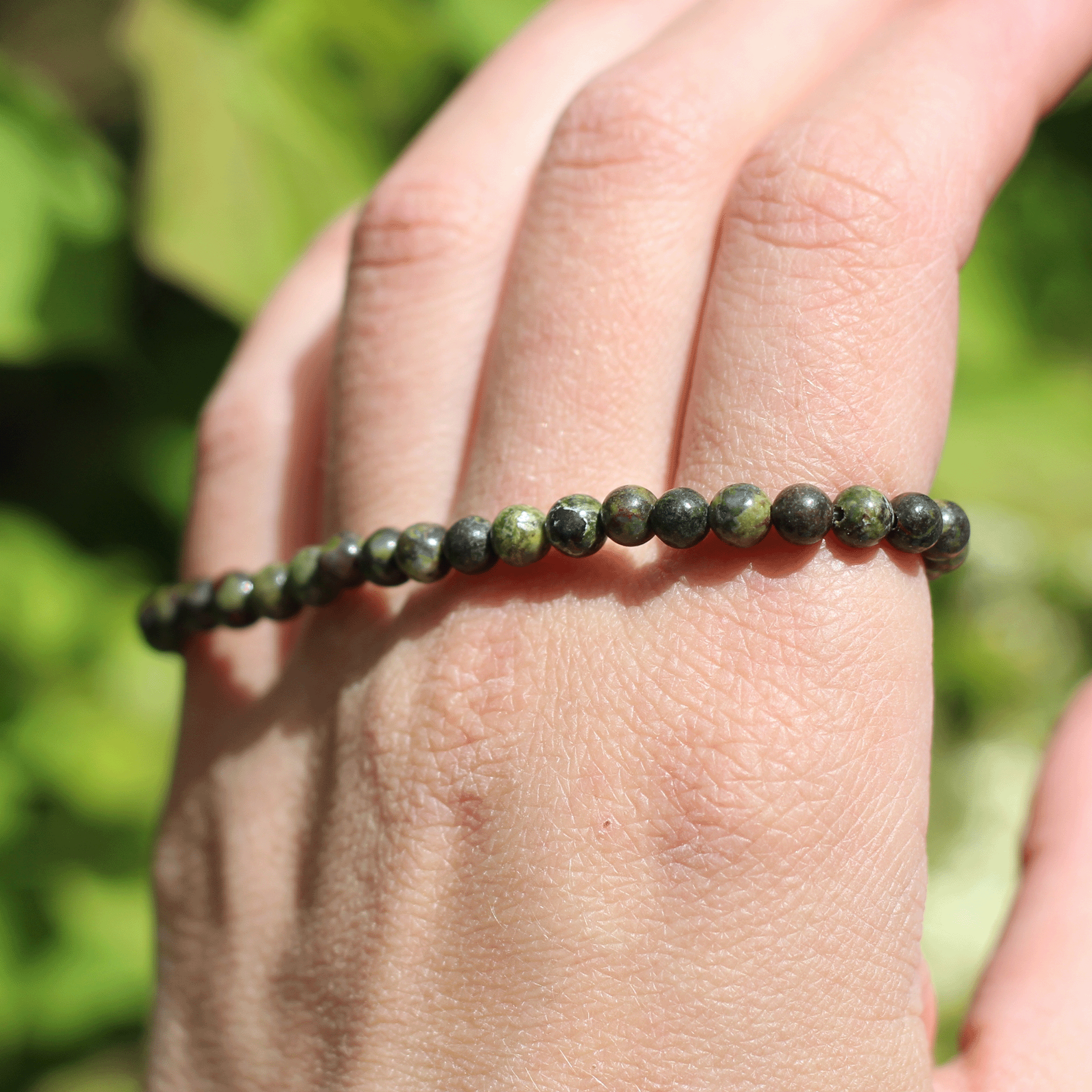 Bloodstone Bracelet for Women - Mini Healing Stone Bracelet for Energy & Protection | Perfect for Meditation, Yoga & Spiritual Healing
