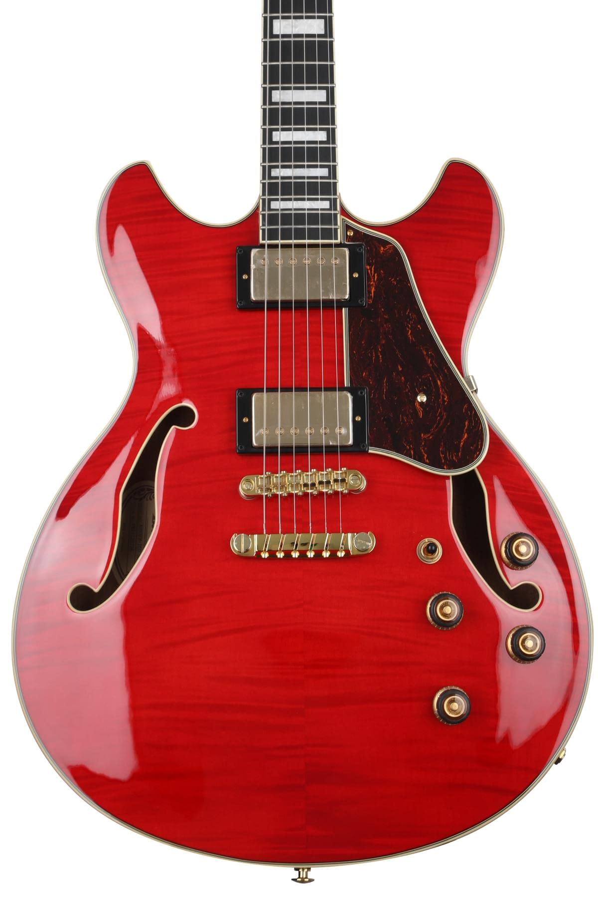Ibanez Artcore Expressionist AS93FM Semi-Hollow Electric Guitar - Transparent Cherry Red Finish | Perfect for Jazz, Blues & Rock Performances
